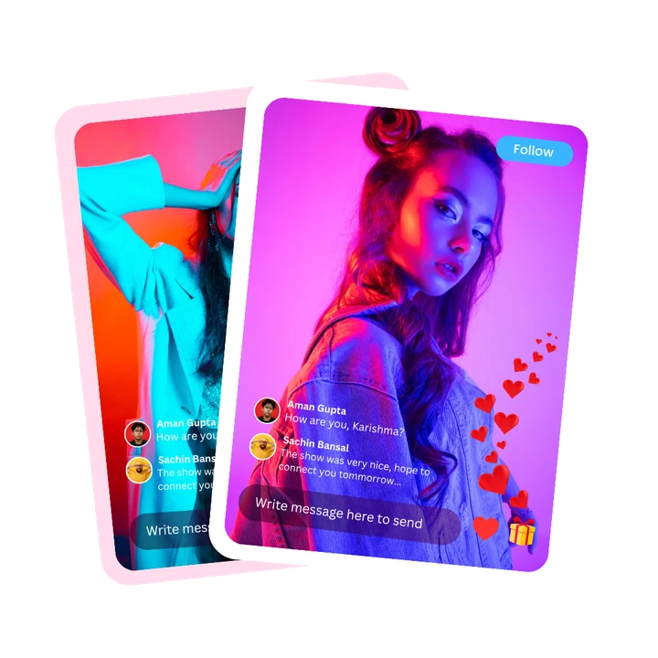 Send hearts and gifts in real time